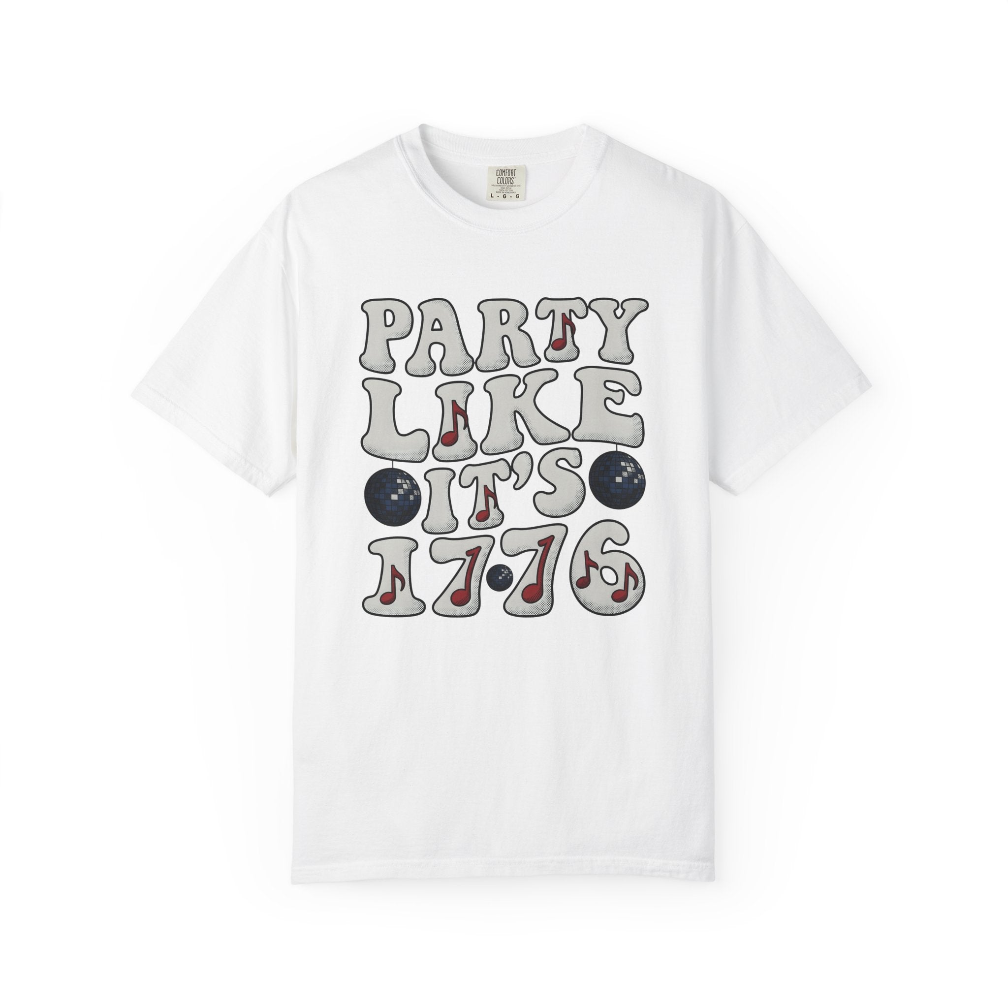 Dance Ball Shirt 4th Of July Event Gift Women Hand Drawn Tee Disco Ball T-Shirt Fireworks Fan Illustrated Tshirt Party Graphic Sketch Melody