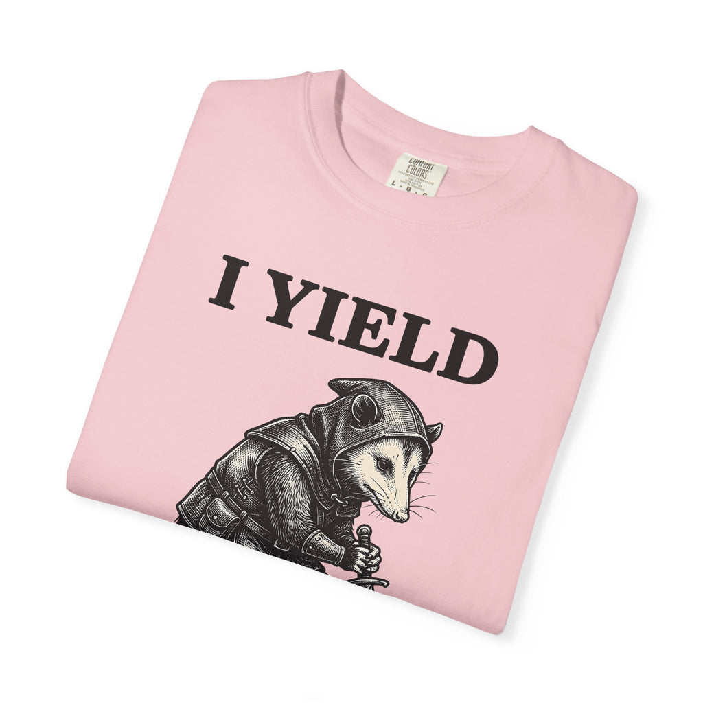 Opossum Warrior Shirt Animals Mythology Gift Women Renaissance Tee Possum T-Shirt Wildlife Fan Artistic Tshirt Legendary Graphic Retro Blade