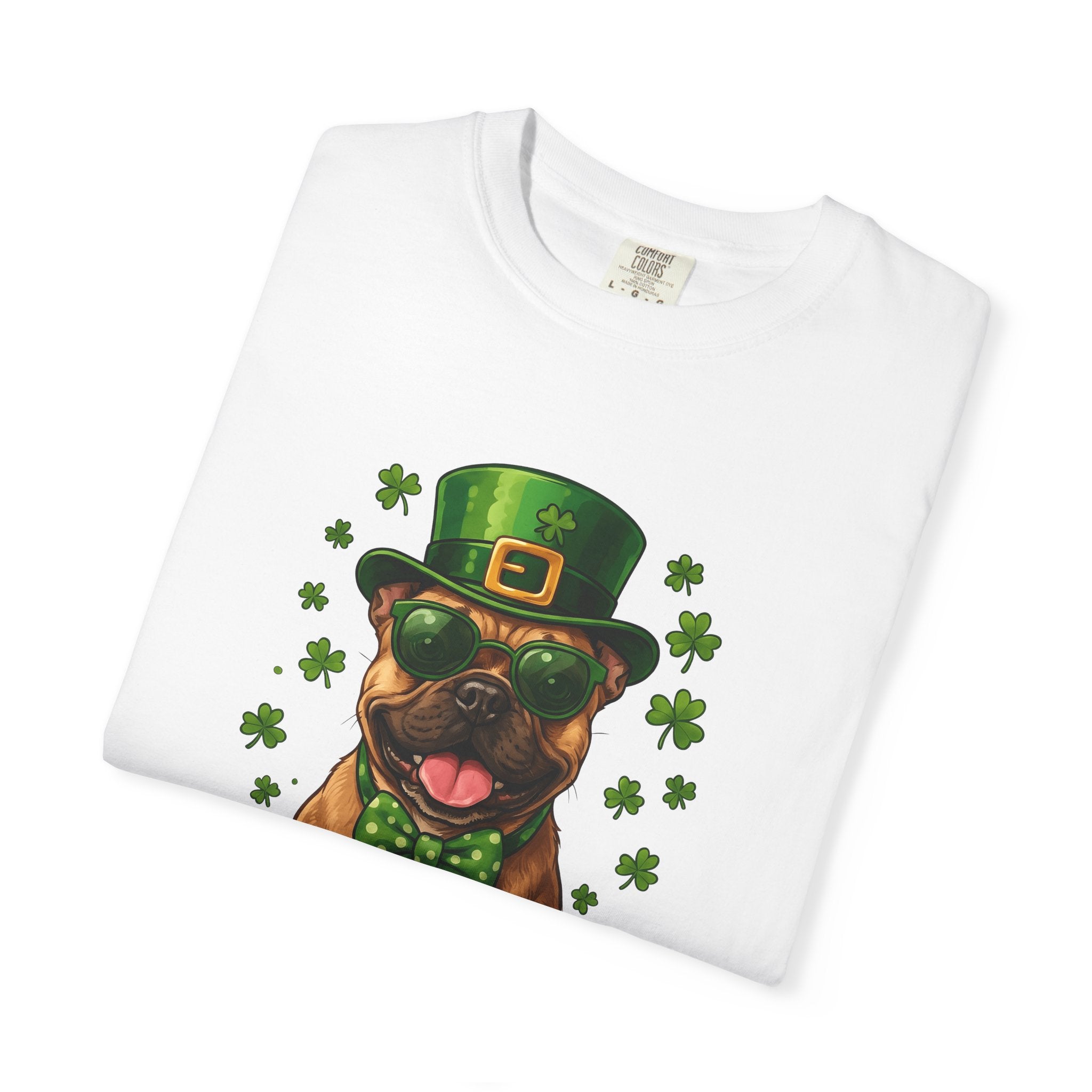 Canine Leprechaun Shirt St Patrick's Day Animal Gift Women Animated Tee Dog Leprechaun T-Shirt St Patricks Fan Cartoon Tshirt Pet Graphic