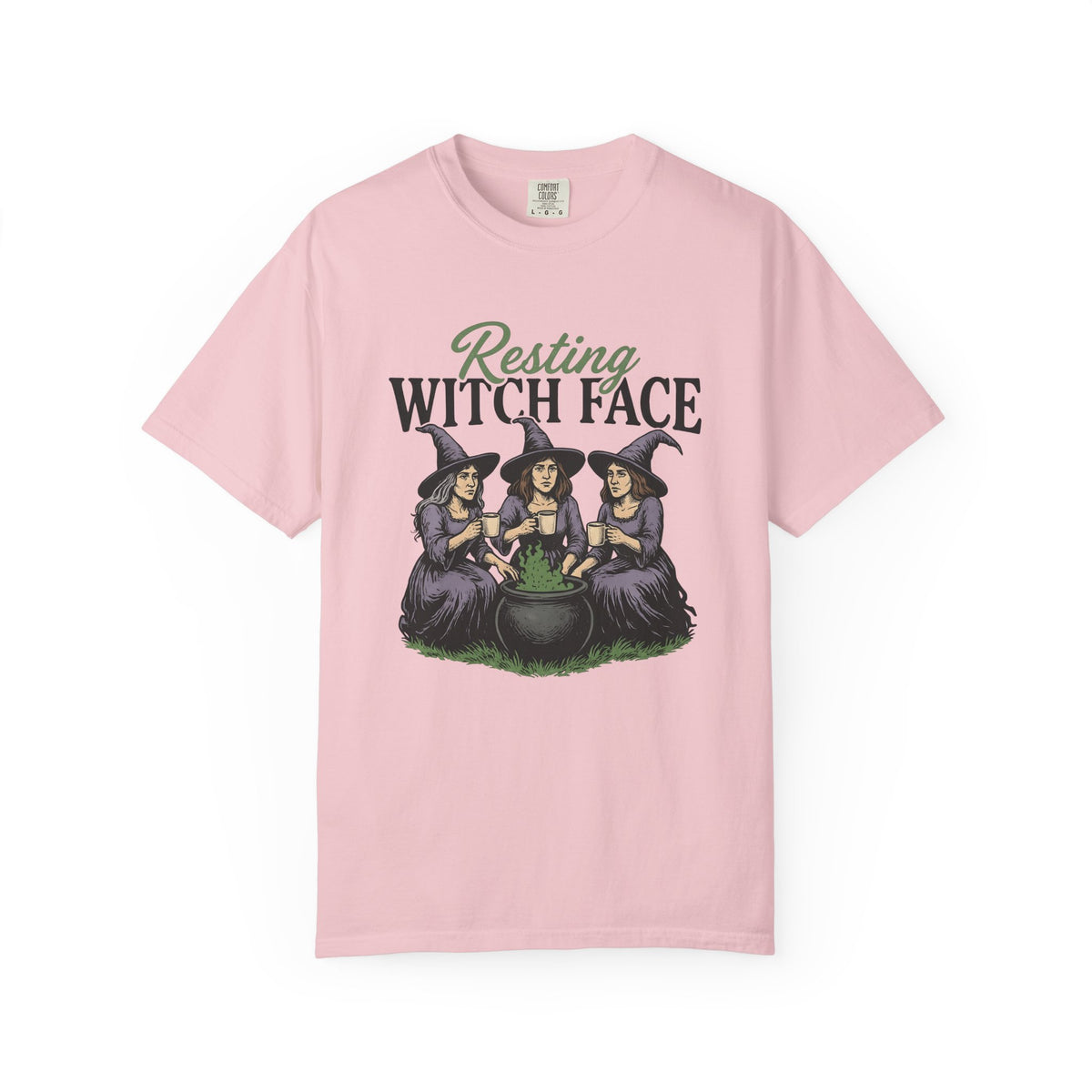 Witch Trio Shirt Halloween Humor Gift Women Vintage Tee Witches T-Shirt Horror Fan Retro Tshirt Comedy Graphic Hand Drawn Cauldron Tshirt