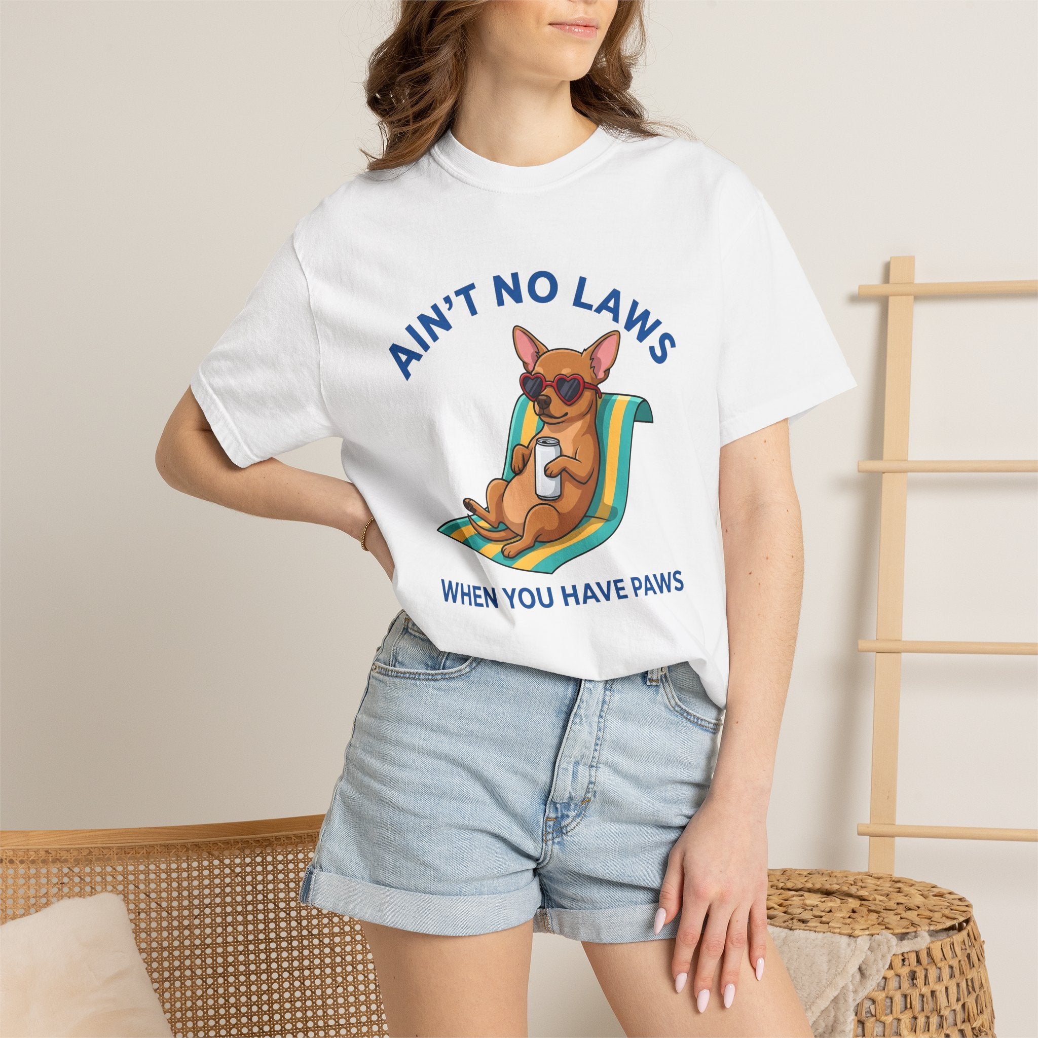 Chihuahua Puppy Dog Shirt Dog Satire Gift Women Animated Tee Puppy T-Shirt Dog Fan Cartoon Tshirt Parody Graphic Old School Eyewear Tshirt
