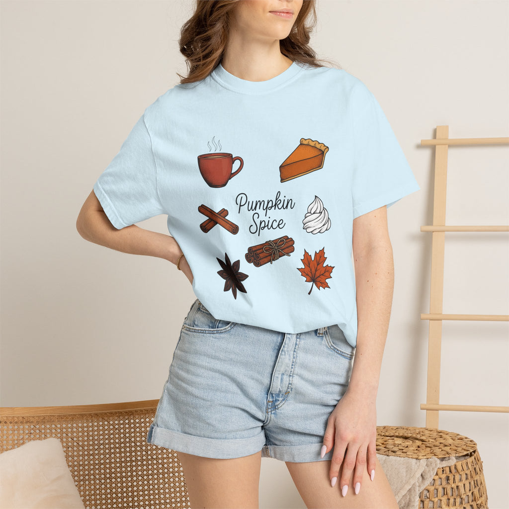 Pumpkin Spice Coffee Shirt Fall Gourmet Gift Women Rustic Tee Pumpkin Spice T-Shirt Autumn Fan Country Tshirt Gourmet Graphic Doodle