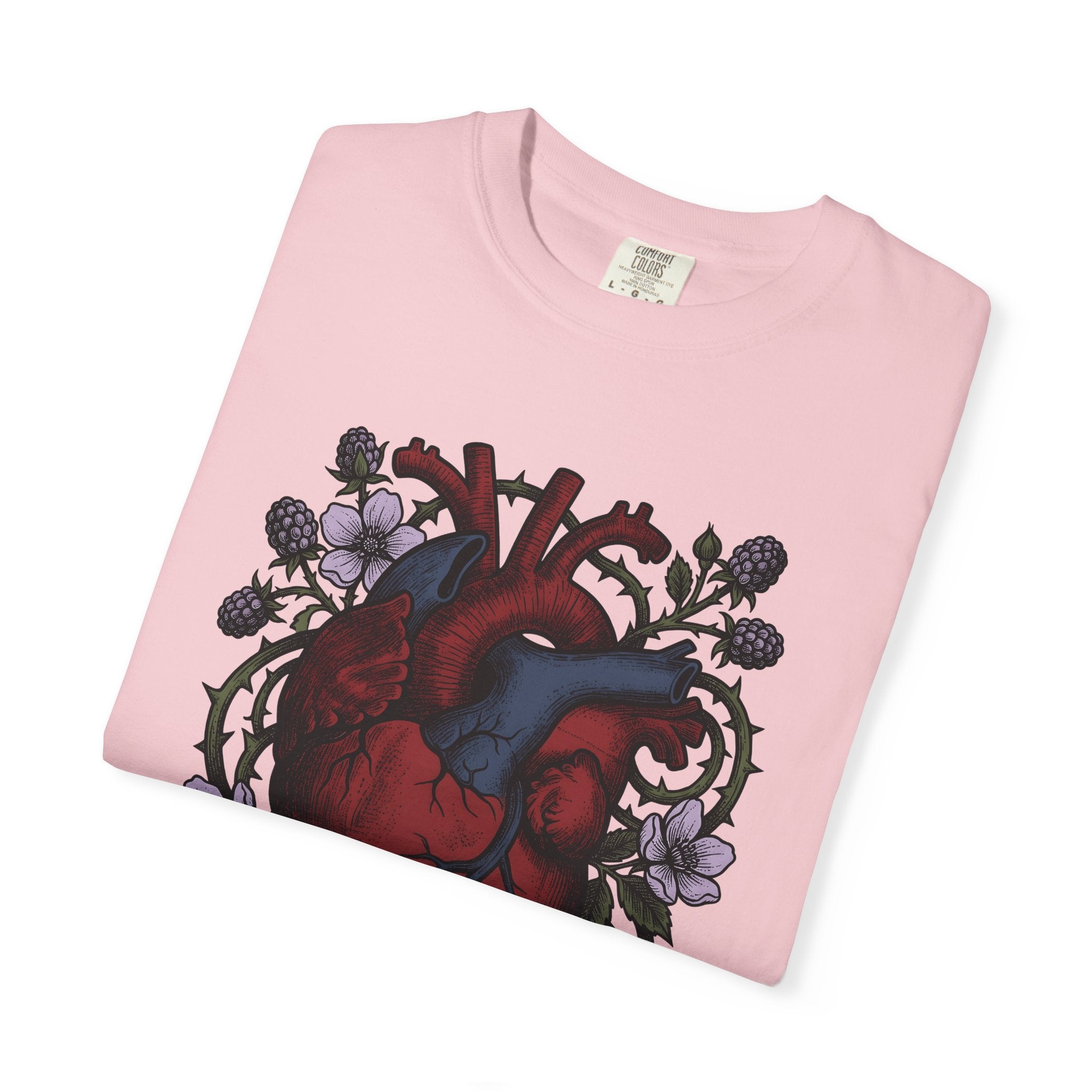 Human Heart Shirt Boho Chic Outdoors Gift Women Floral Tee Heart T-Shirt Hippie Fan Bohemian Tshirt Nature Graphic Retro Meadow Flowers