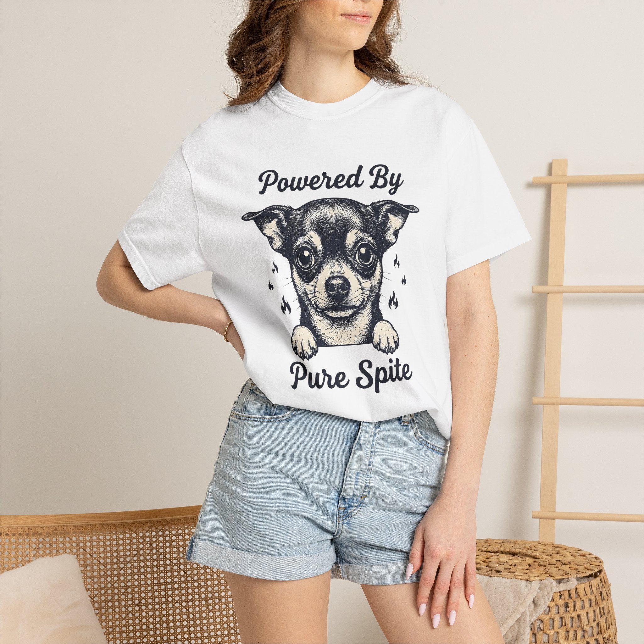 Chihuahua Pet Shirt Dog Jokes Gift Women Line Art Tee Puppy T-Shirt Dog Fan Dog Tshirt Humor Graphic Classic Blaze Tshirt
