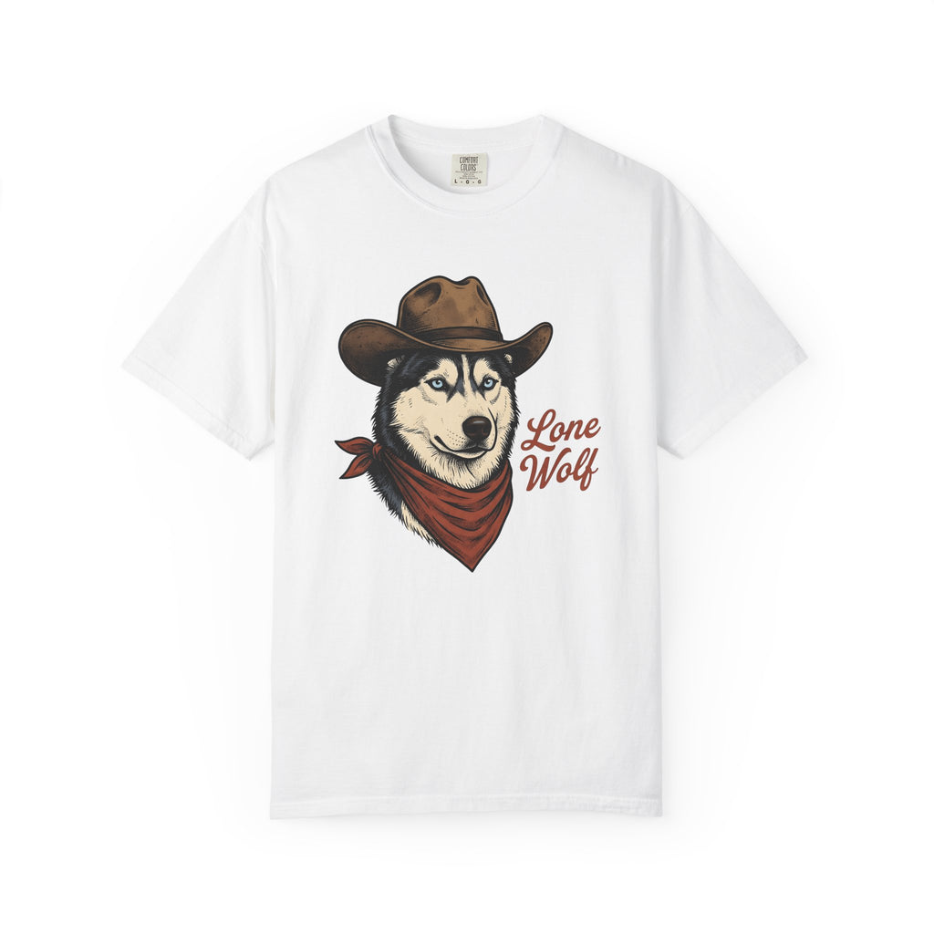 Siberian Husky Shirt Dog Rodeo Gift Women Classic Tee Husky T-Shirt Dog Fan Vintage Tshirt Rodeo Graphic Ink Neckerchief Tshirt