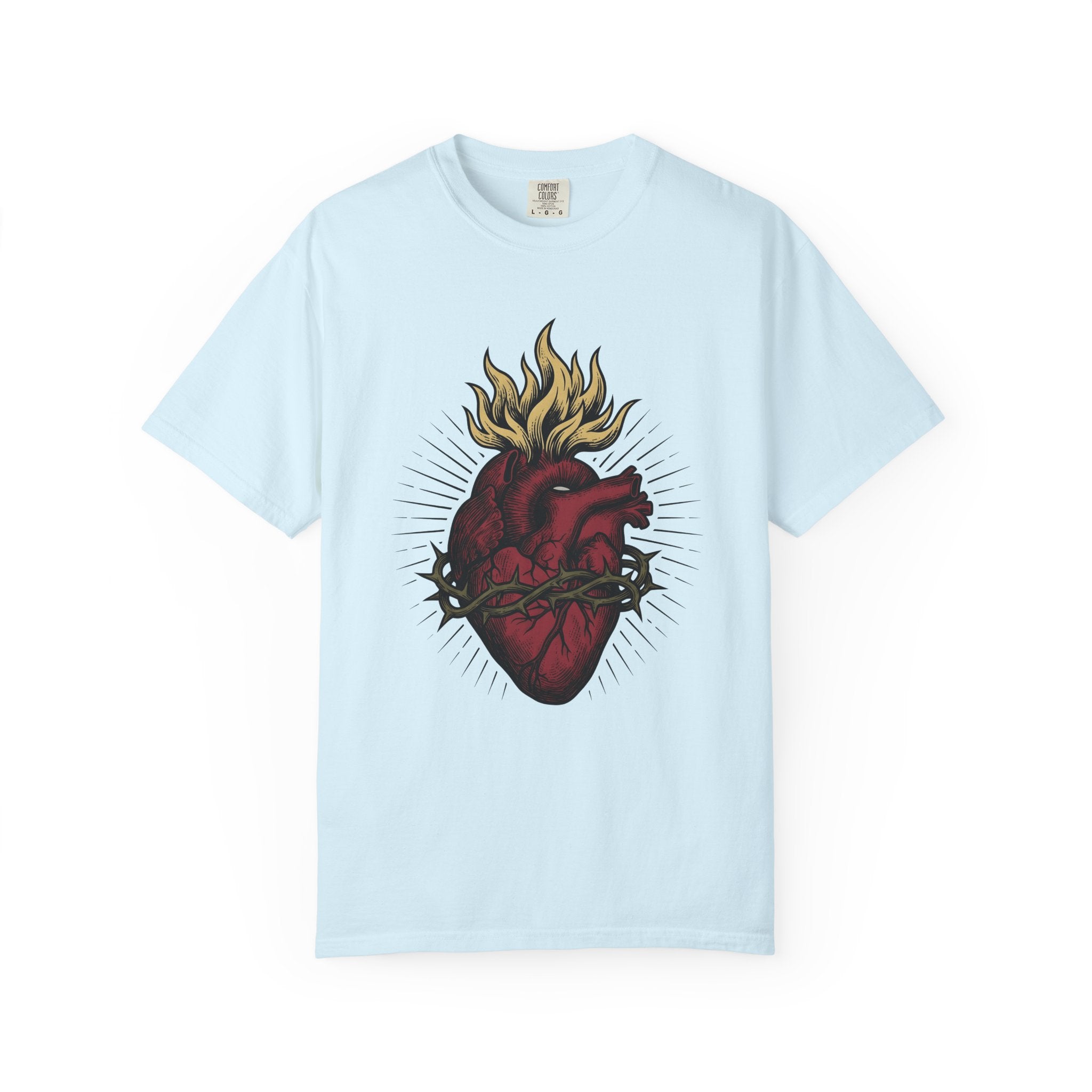 Anatomical Heart Shirt Boho Chic Meditation Gift Women Body Art Tee Cardiac T-Shirt Bohemian Enthusiast Tattoo Tshirt Mindfulness Graphic