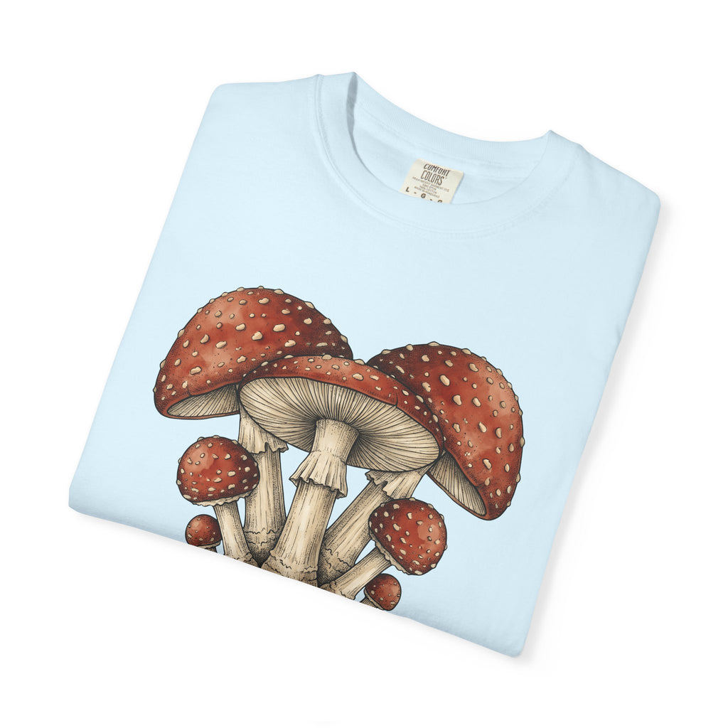 Fungi Cluster Shirt Mushrooms Wildlife Gift Women Nature Illustration Tee Mushroom T-Shirt Fungal Fan Botanical Tshirt Wildlife Graphic