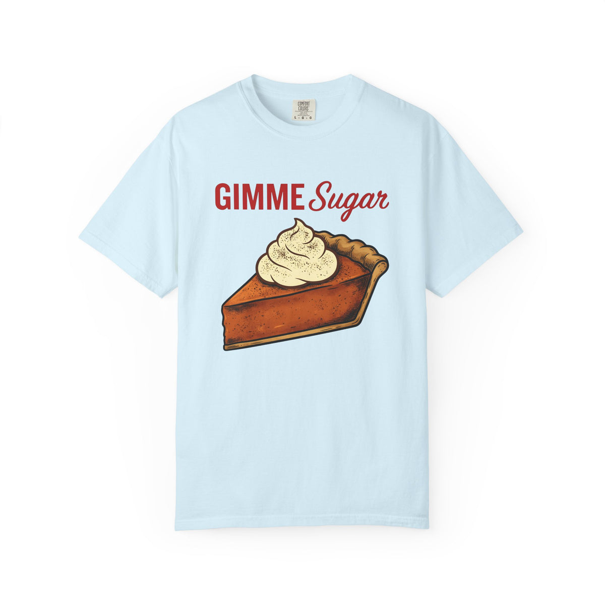 Pumpkin Tart Shabby Chic T-Shirt – Fall Holiday Dessert Lover, Unisex Graphic Tee