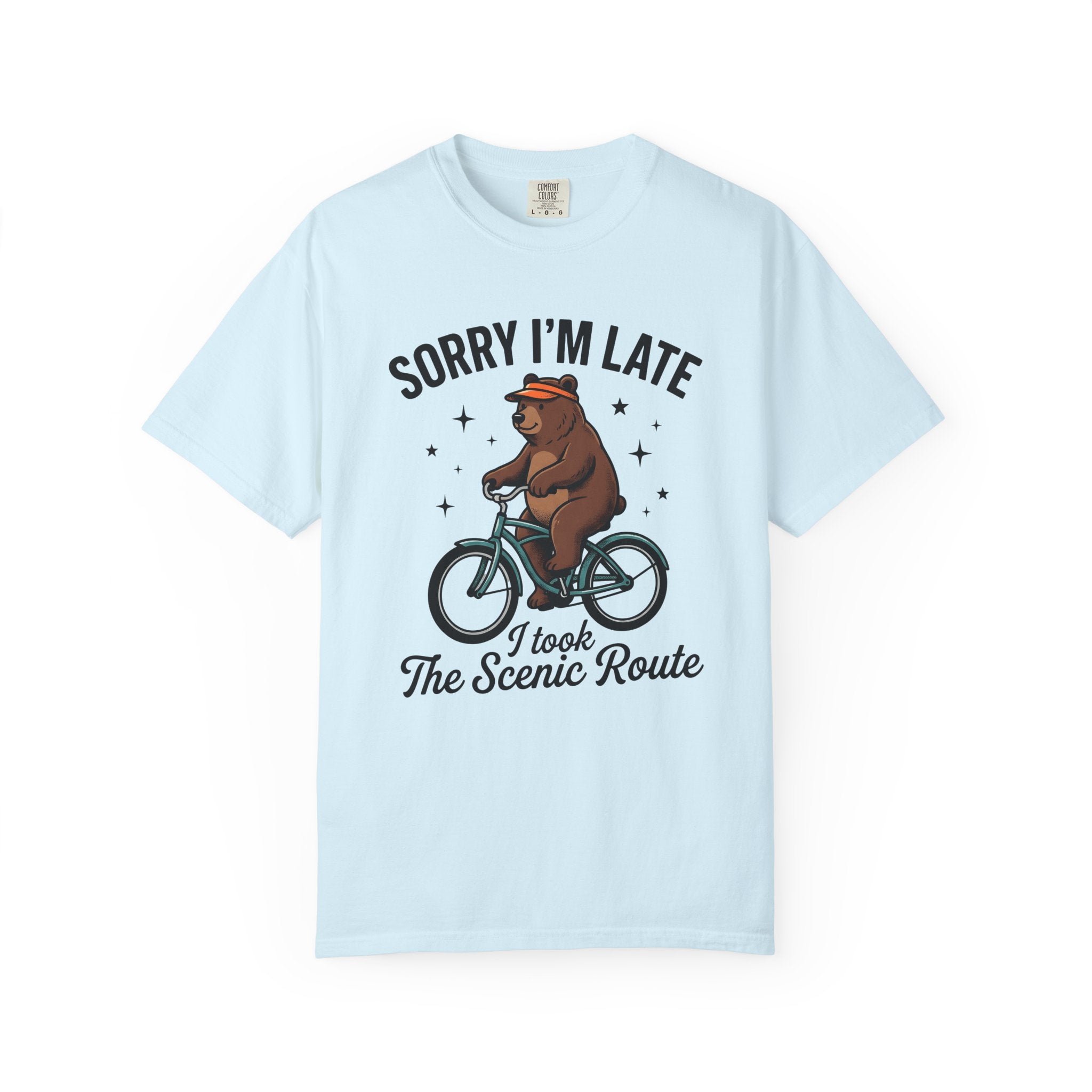 Bear Bike Shirt Funny Wildlife Gift Women Comic Tee Bear T-Shirt Humor Fan Cartoon Tshirt Wildlife Graphic Vintage Star Shapes Tshirt