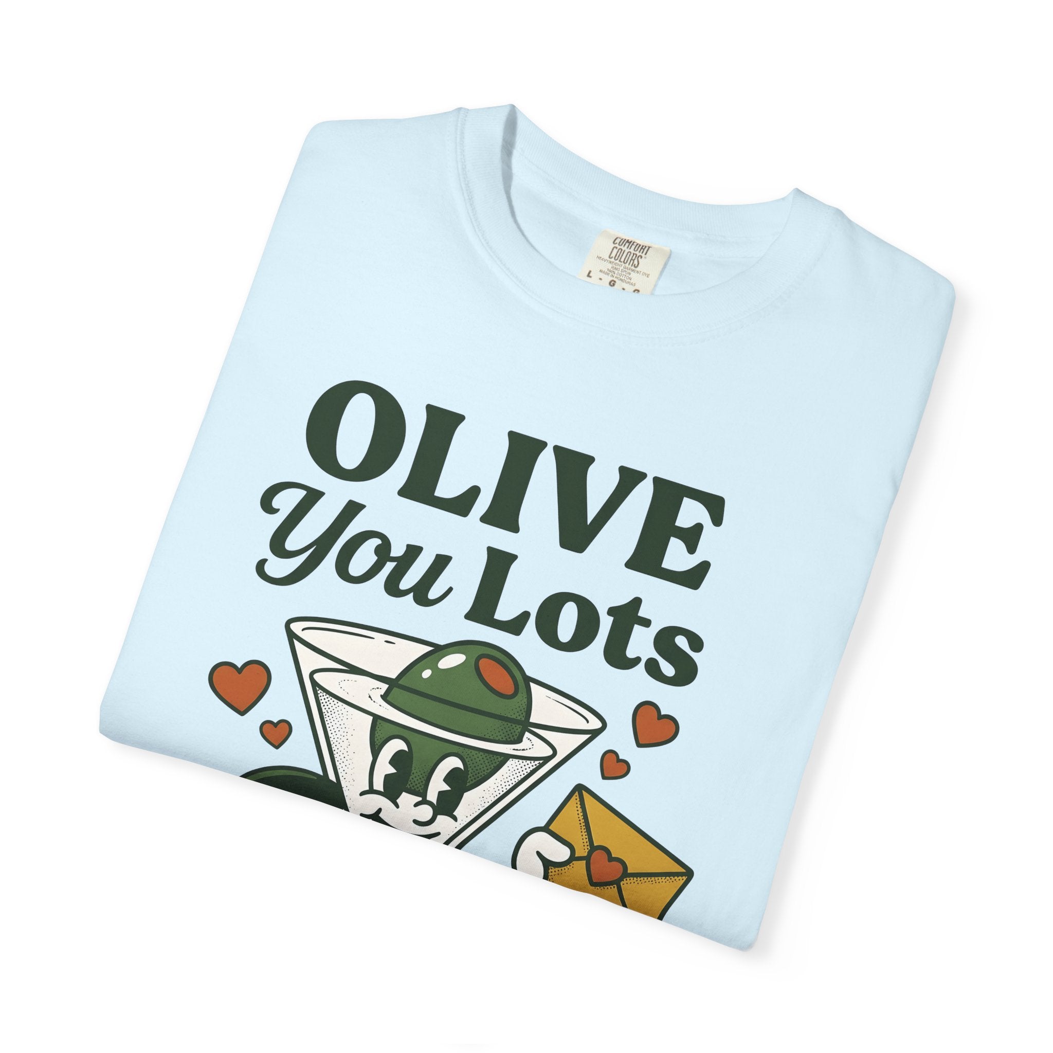 Olive Cocktail Glass Shirt Funny Cocktail Gift Women Cartoon Tee Martini Glass T-Shirt Humor Fan Comic Tshirt Cocktail Graphic Retro Hearts