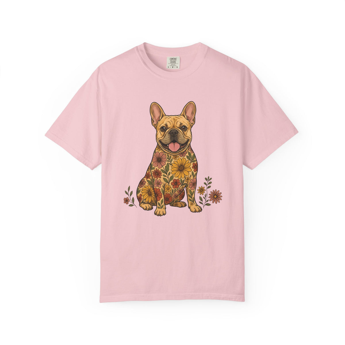 Frenchie Bulldog Shirt Dog Plants Unisex Gift Vintage Tee Bulldog T-Shirt Dog