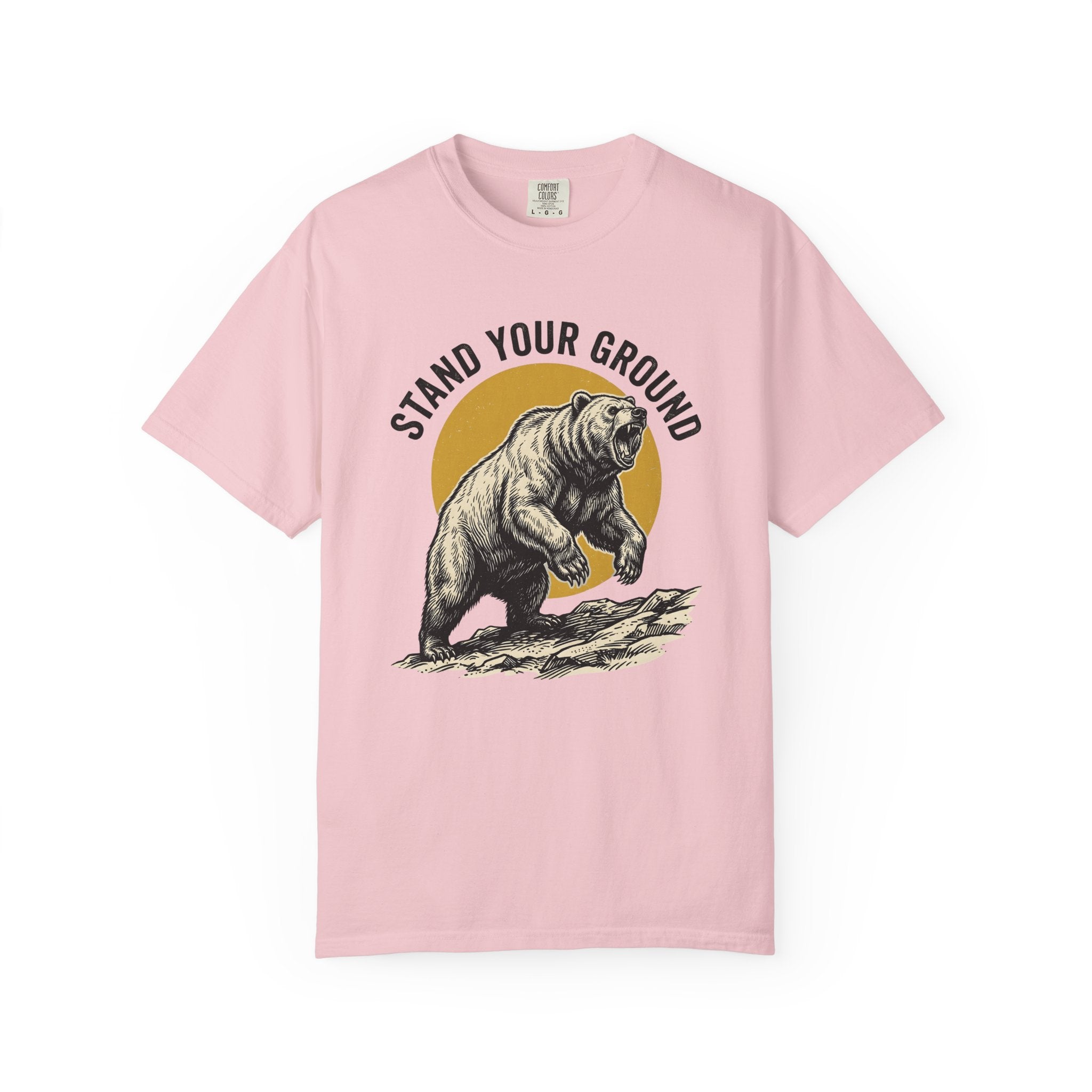 Bear Shirt Bear Forest Gift Women Retro Tee Grizzly T-Shirt Bear Fan Ursine Tshirt Woods Graphic Sketch Hill Tshirt