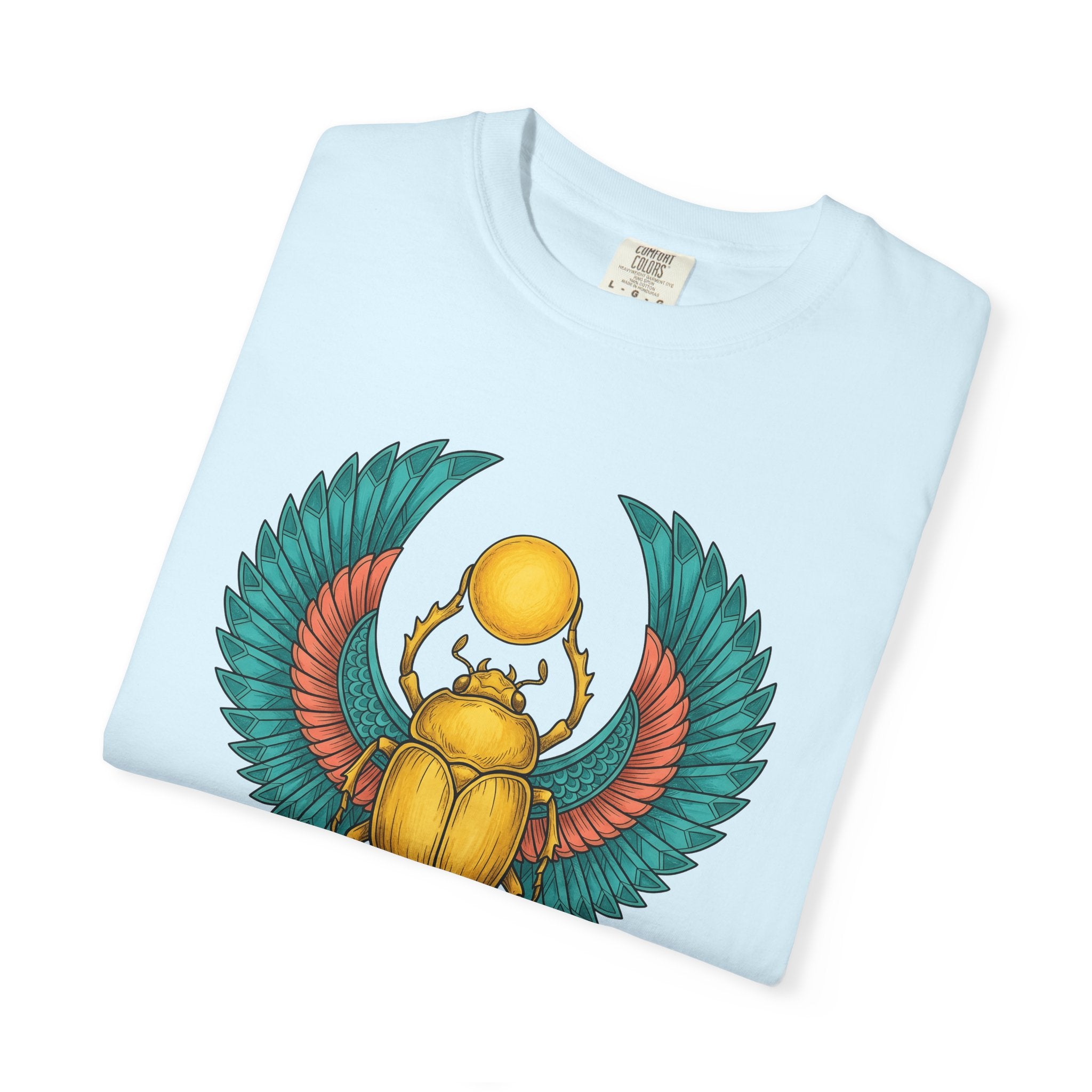 Scarab Bug Design Shirt Boho Chic Supernatural Gift Women Folk Tee Beetle T-Shirt Bohemian Fan Naive Tshirt Occult Graphic Primitive