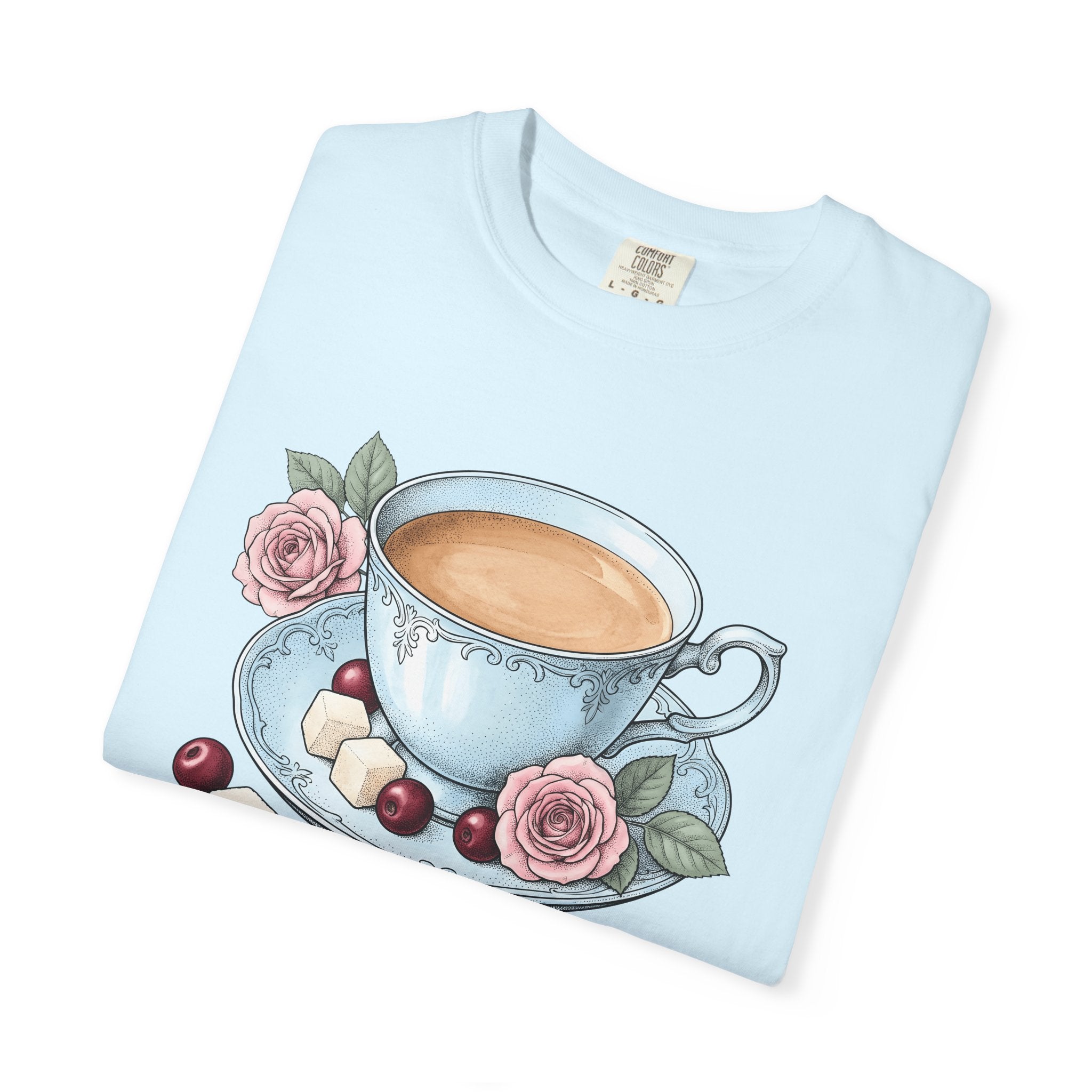 Coffee Mug Shirt Coffee Bouquet Gift Women Retro Tee Mug T-Shirt Coffee Fan Vintage Tshirt Floral Graphic Sketch Flower Tshirt