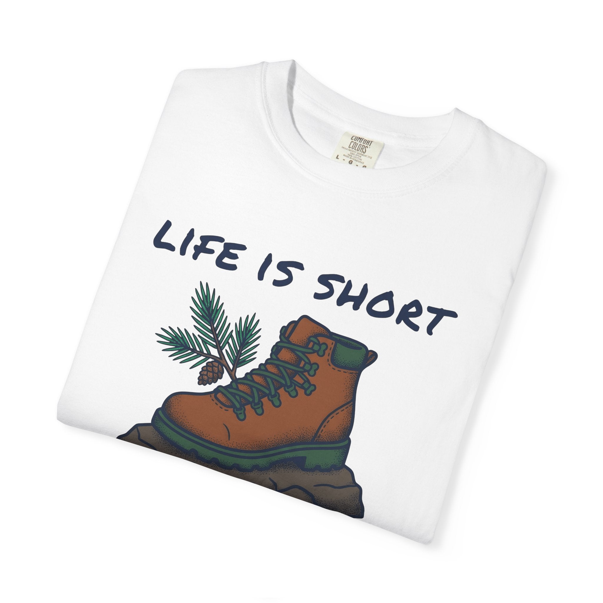 Hiking Boot Shirt Hiking Adventure Gift Women Vintage Tee Trekking Boot T-Shirt Trail Runner Enthusiast Distressed Tshirt Exploration