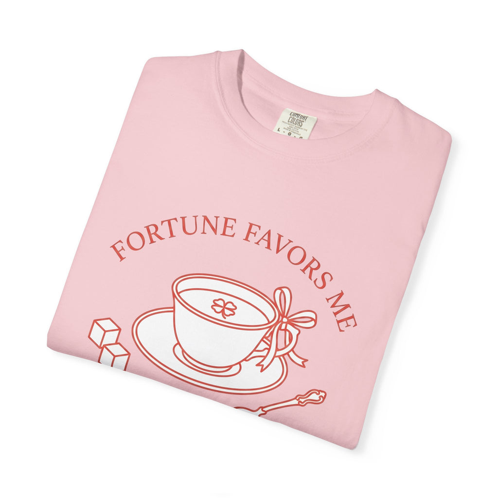 Tea Mug Shirt St Patrick's Day Fortune Gift Women Sketch Tee Mug T-Shirt Lucky Fan Illustrated Tshirt Prosperity Graphic Modern Shamrock