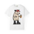 Opossum Skate Wheels Shirt Funny Pets Gift Women Cartoon Tee Skateboard Wheels T-Shirt Humor Fan Comic Tshirt Animal Graphic Line Art Iced