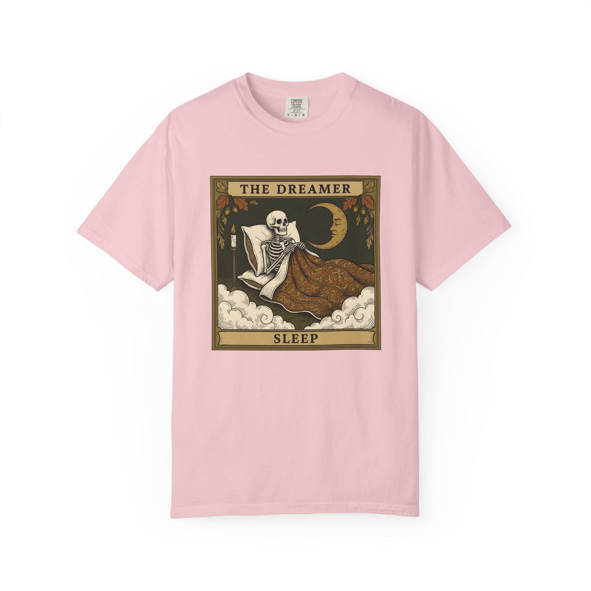 Skeleton Bed Shirt Boho Chic Gothic Unisex Gift Vintage Tee Bedframe T-Shirt