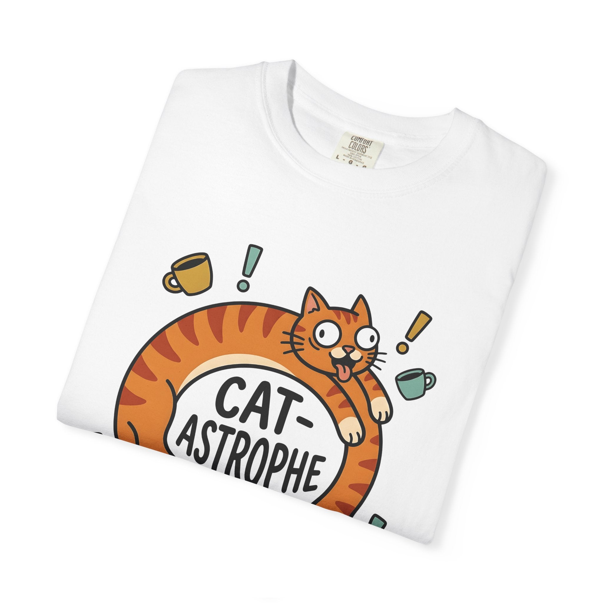 Ginger Cat Shirt Funny Wildlife Gift Women Comic Tee Orange Cat T-Shirt Humor Fan Cartoon Tshirt Animal Graphic Sketch Mug Tshirt