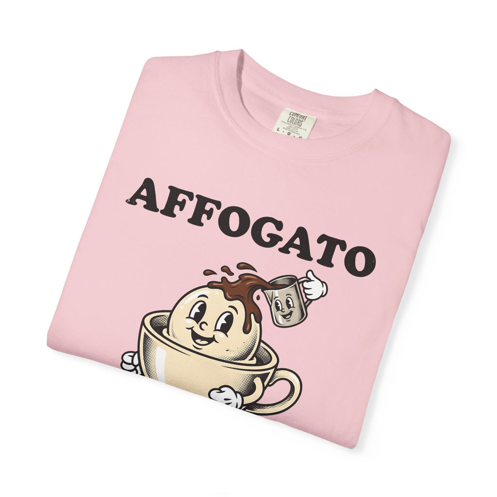 Coffee Ice Cream Cone Shirt Coffee Cuisine Gift Women Animated Tee Ice Cream Cone T-Shirt Coffee Fan Cartoon Tshirt Food Graphic Hand Drawn