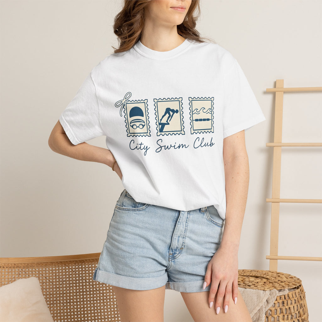 Swimmer Graphic Shirt Swimming Fitness Gift Women Minimalist Tee Diver T-Shirt Aquatics Enthusiast Simple Tshirt Workout Graphic Retro Swim