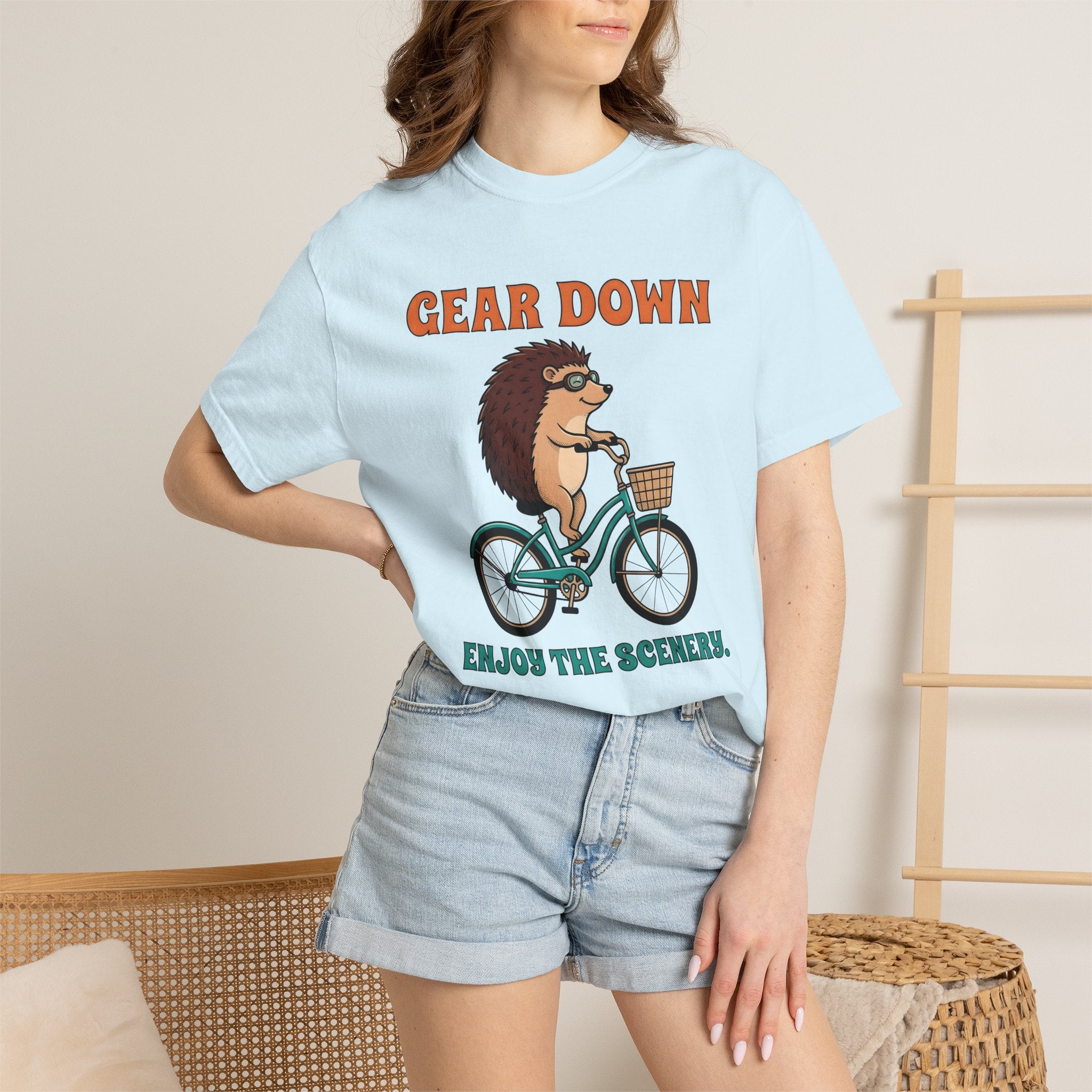 Prickly Bicycle Shirt Sports Activities Triathlon Gift Women Cartoon Tee Bike T-Shirt Athlete Enthusiast Comic Tshirt Triathlete Graphic
