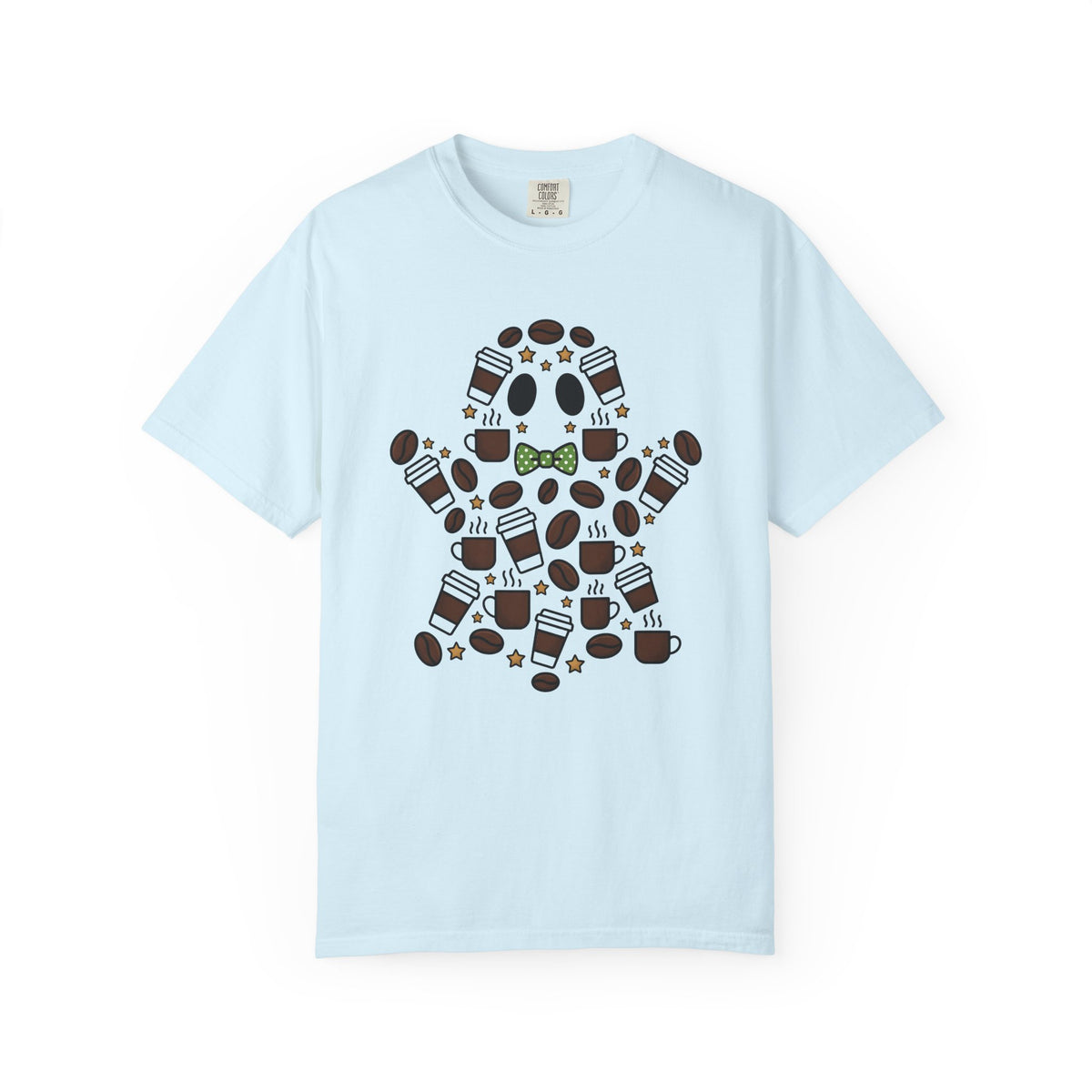 Ghost Coffee Shirt Halloween Coffee Unisex Gift Cartoon Tee Coffee T-Shirt