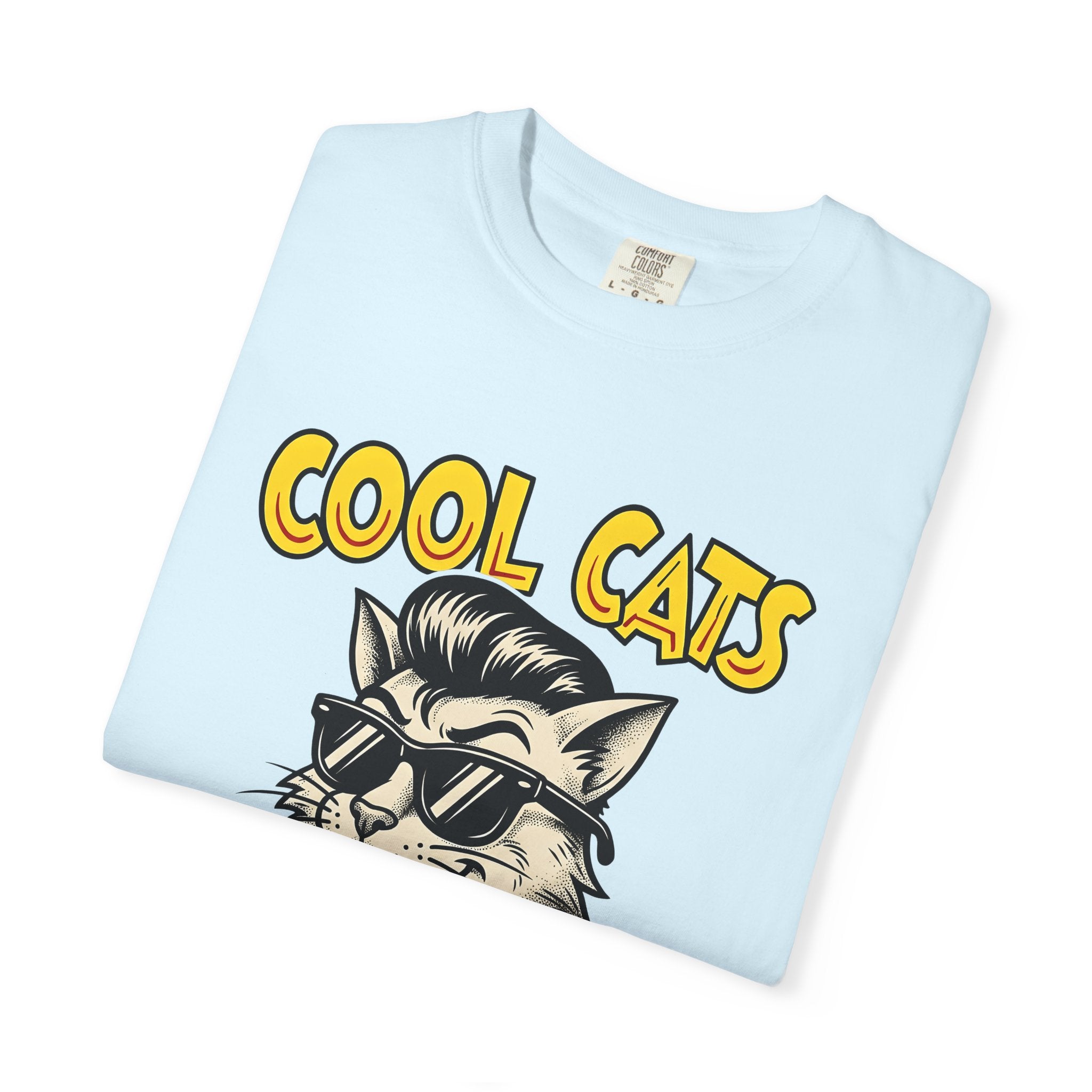 Kitty Shades Shirt Cat Fun Gift Women Comic Tee Sunglasses T-Shirt Cat Fan Cartoon Tshirt Humor Graphic Vintage Stick Tshirt