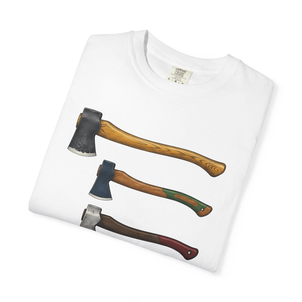 Axe Illustration Shirt Camping Hiking Gift Women Sketch Tee Hatchet T-Shirt Camper Fan Hatchet Tshirt Trekker Graphic Retro Timber Tshirt
