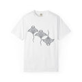 Manta Ray Shirt Ocean Animal Gift Women Boho Tee Devil Ray T-Shirt Sea Fan Mobula Graphic Tshirt Line Art Mandala Tshirt
