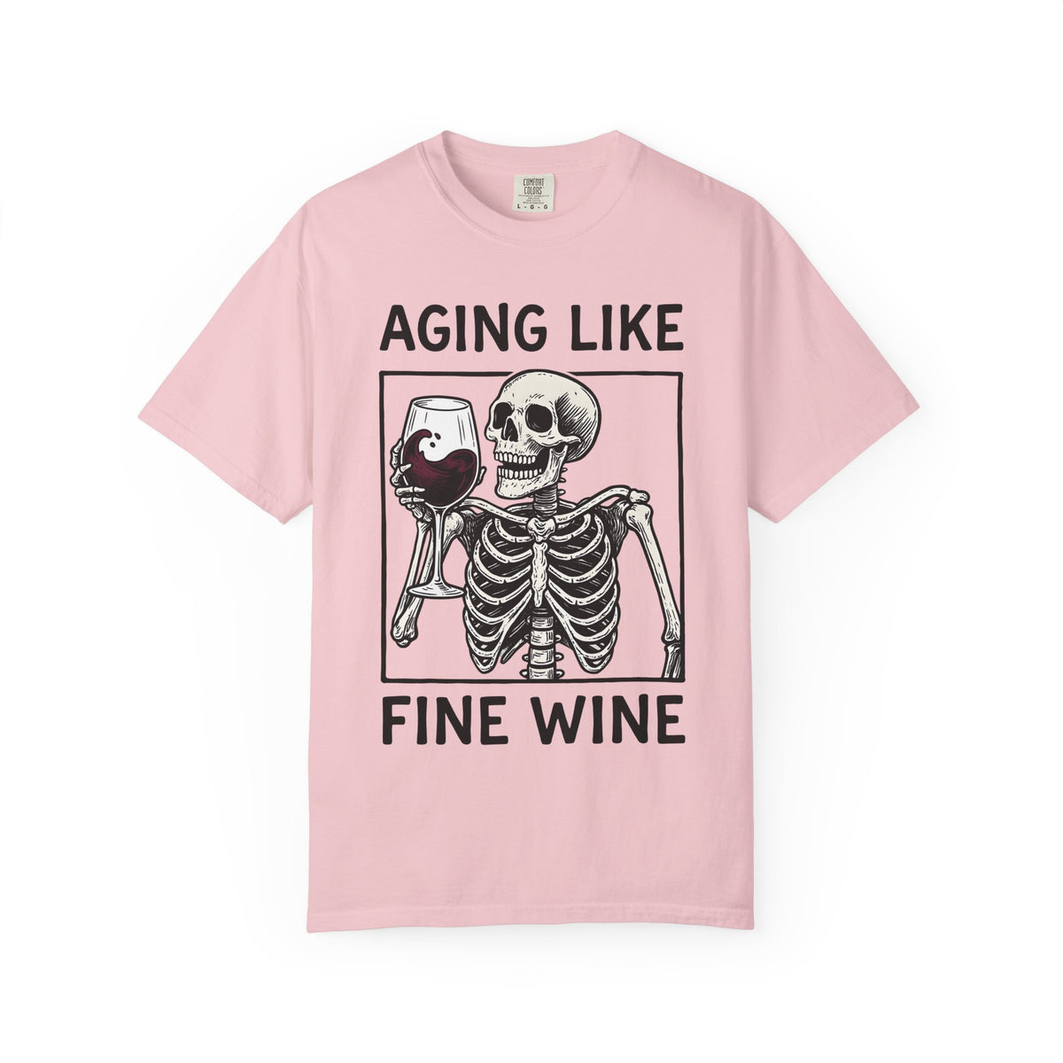 Skeleton Wine Glass Shirt Wine Humor Gift Women Vintage Tee Wine Glass T-Shirt Wine Fan Retro Tshirt Funny Graphic Hand Drawn Wine Tshirt