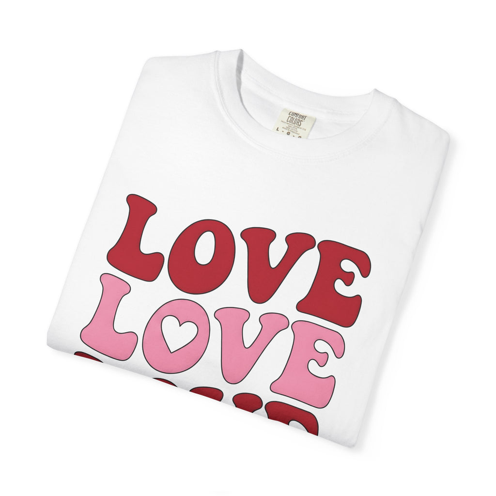 Old School Love Script Shirt Valentine Partnership Gift Women Lively Tee Calligraphy T-Shirt Valentine Fan Vibrant Tshirt Couples Graphic