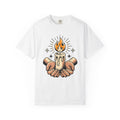 Wax Fingers Shirt Boho Chic Energy Gift Women Classic Tattoo Tee Finger T-Shirt Bohemian Fan Tattooed Tshirt Vibrations Graphic Line Art