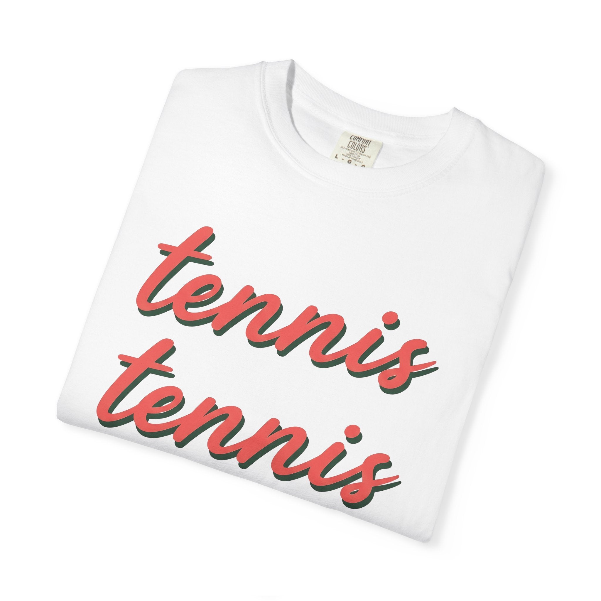 Tennis Font Shirt Tennis Player Gift Women Old School Tee Typography T-Shirt Tennis Fan Vintage Tshirt Athlete Graphic Basic Multi-Layer