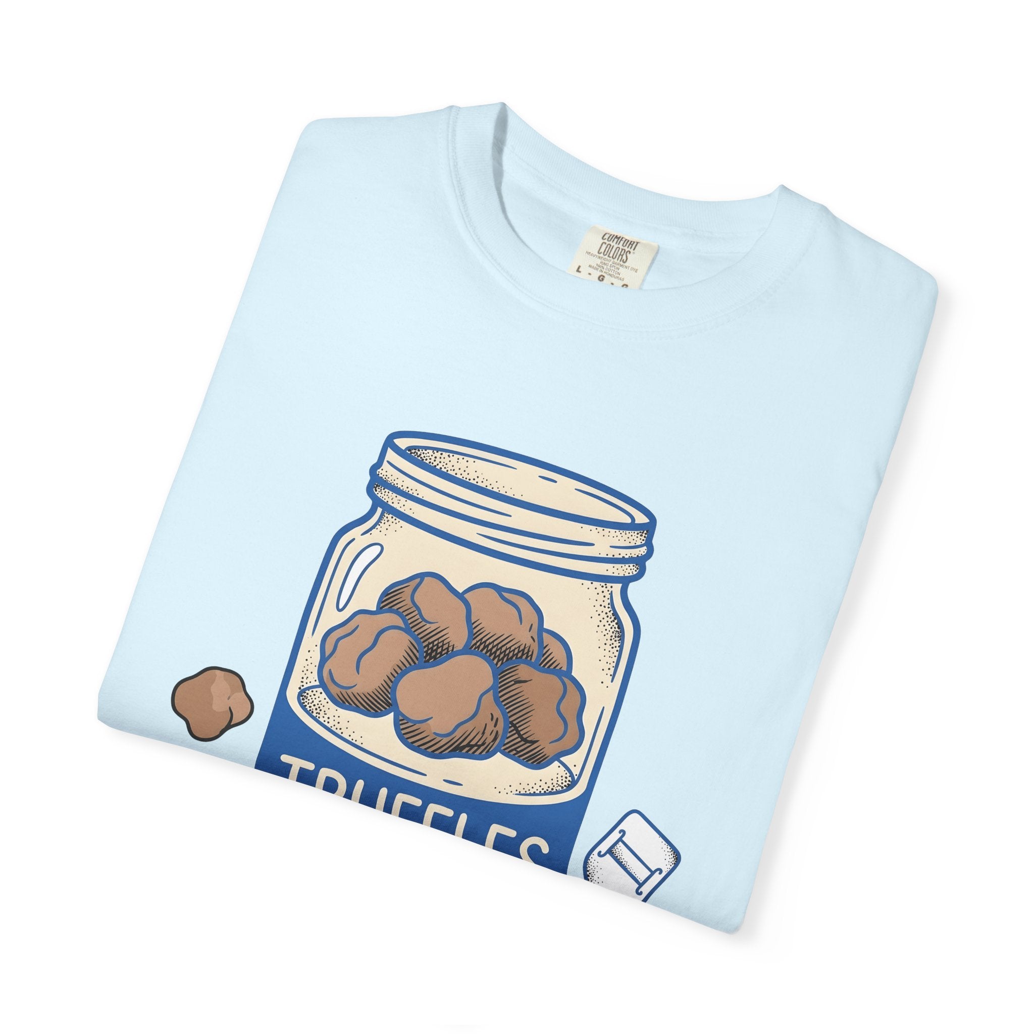 Truffle Bottle Shirt Foraging Gastronomy Gift Women Cartoon Tee Truffle Jar T-Shirt Forager Fan Truffle Illustration Foodie Graphic Classic