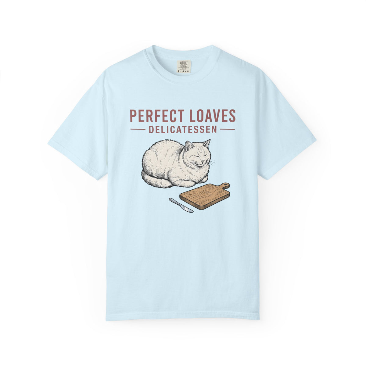 Loaf Cat Shirt Cat Foodie Gift for Women Hand Drawn Tee Kitty Cat Lady T-Shirt