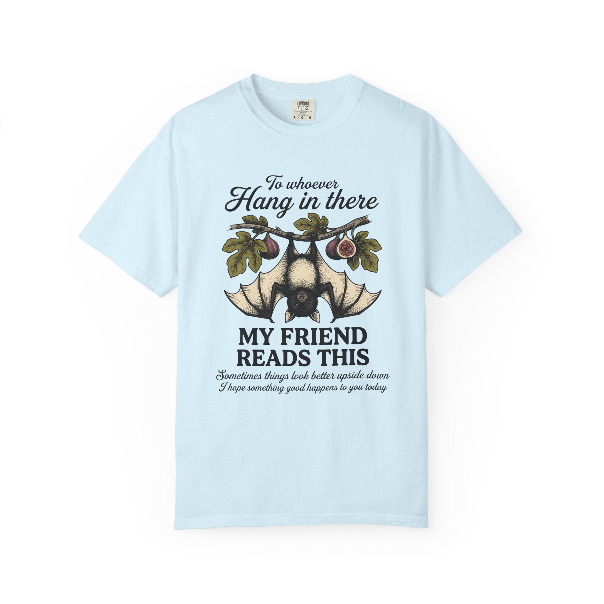 Bat Drawing Shirt Cute Critter Gift Women Retro Tee Bat T-Shirt Adorable Fan Chiropteran Graphic Line Art Twig Branch Tshirt