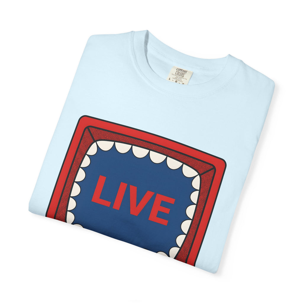 Vintage Television Shirt Retro Jokes Gift Women Comic Art Tee Old Tv T-Shirt Retro Enthusiast Cartoon Tshirt Humor Graphic Joke Design