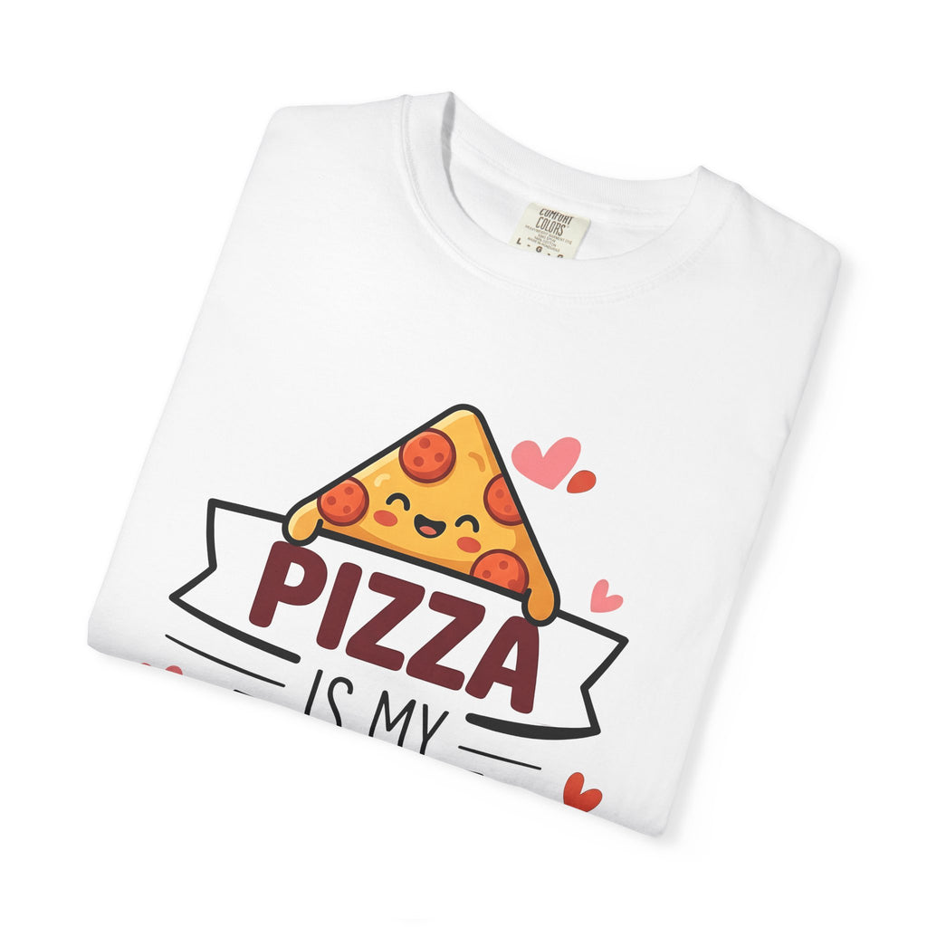 Pizza Slice Shirt Valentine Food Gift Women Kawaii Tee Pizza T-Shirt Valentine Fan Cute Tshirt Foodie Illustration Cartoon Hearts Tshirt