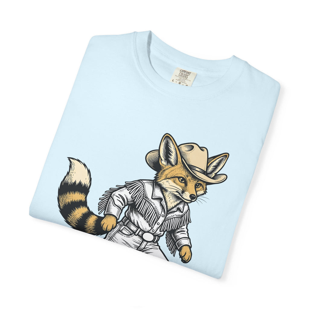 Fox Cowgirl Shirt Cowgirl Fauna Gift Women Hand Drawn Tee Vixen T-Shirt Cowboy Fan Wildlife Graphic Kitten Line Art Cowboy Boots Tshirt
