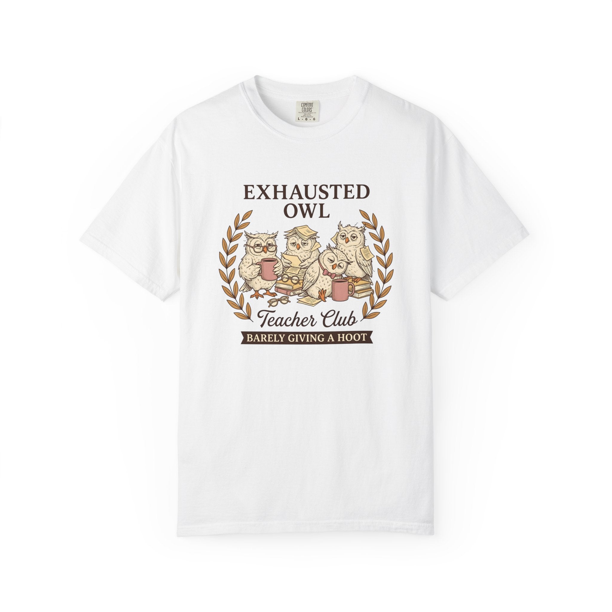 Sleepy Owls Shirt Teachers Comedy Gift Women Line Art Tee Owl T-Shirt Educator Enthusiast Illustration Graphic Classic Mug Tshirt