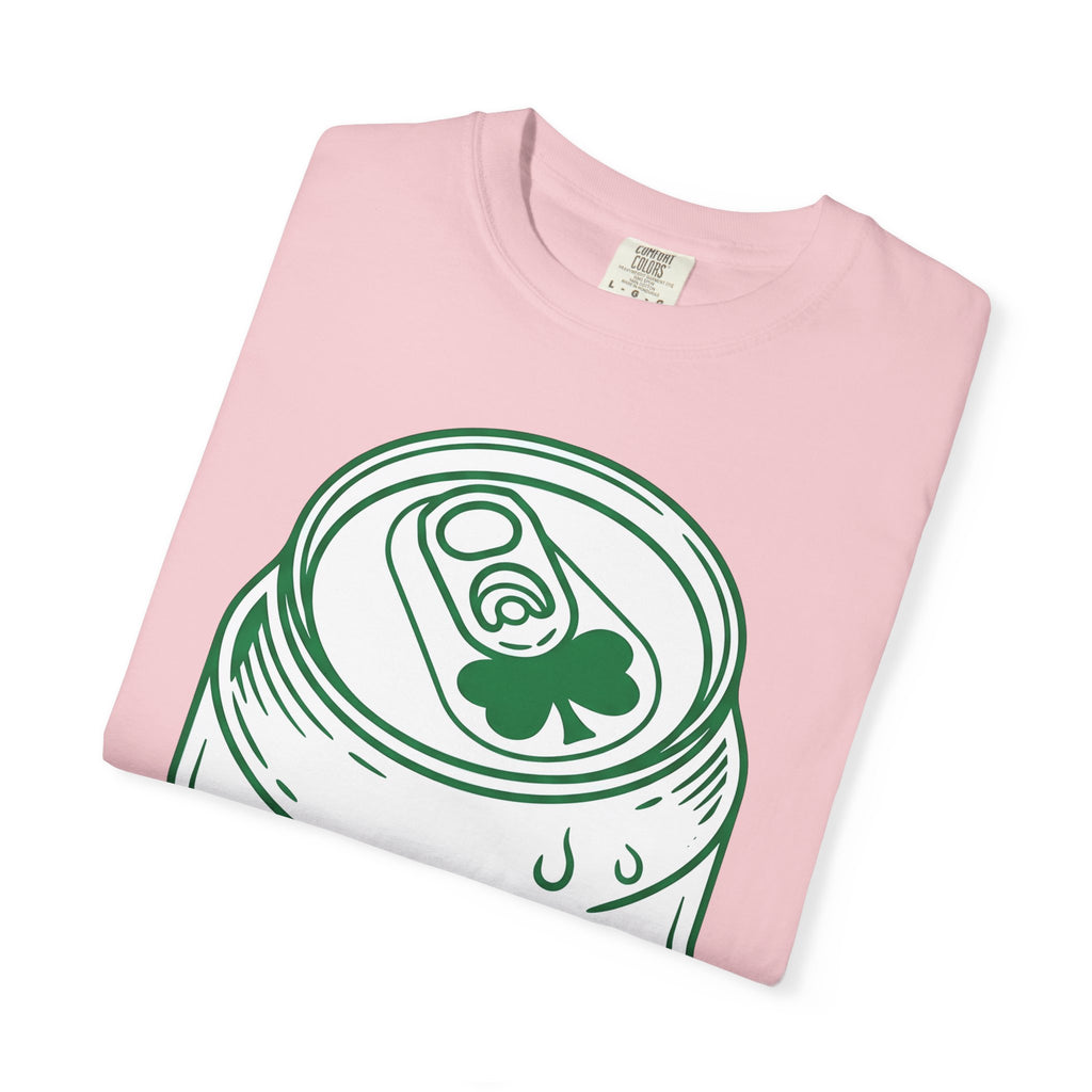 Beer Can Shirt St Patrick's Day Lager Gift Women Sketch Tee Can T-Shirt Patrick's Day Fan Illustrated Tshirt Pilsner Graphic Hand Drawn