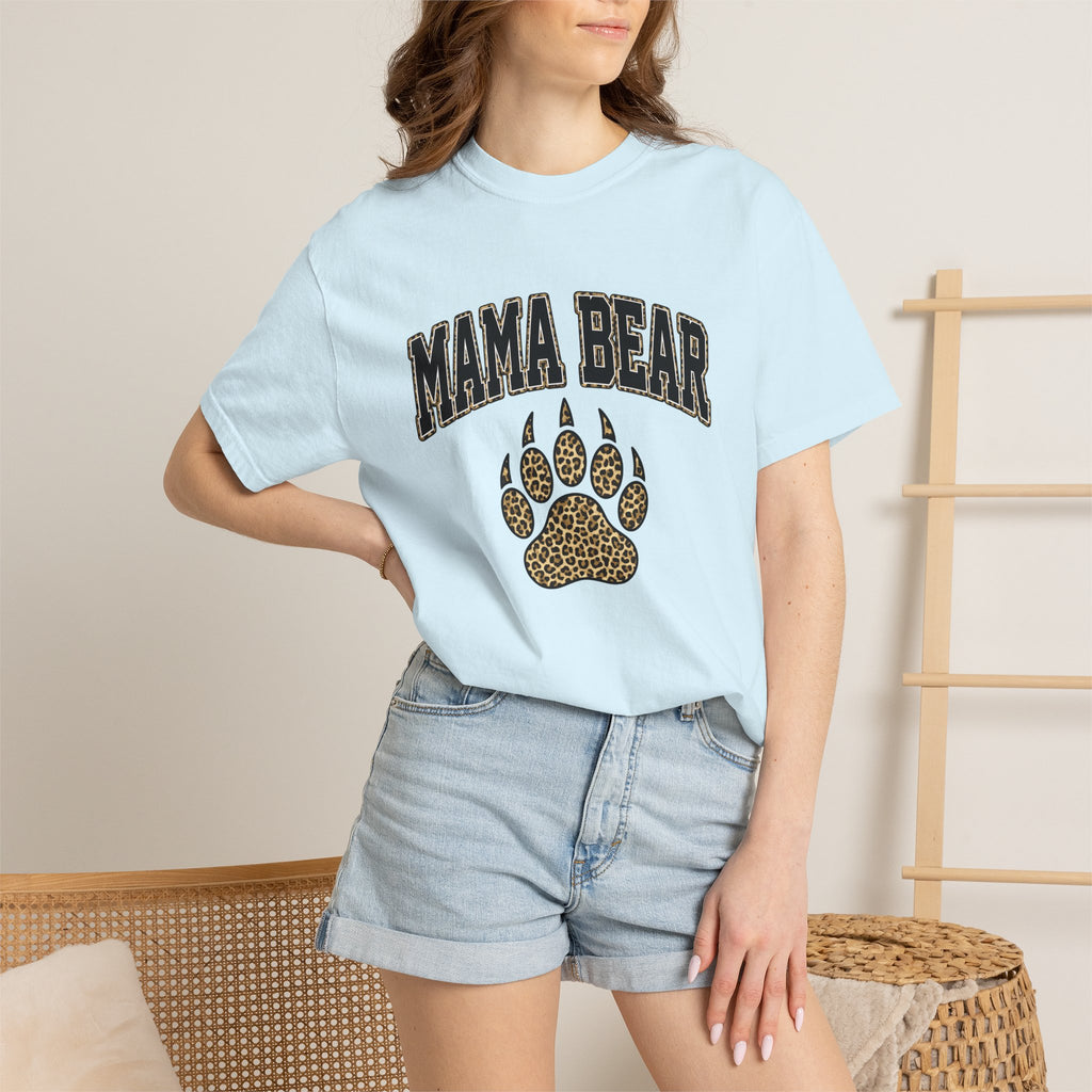 Bear Track Shirt Moms Fauna Gift Women Safari Print Tee Footprint T-Shirt Mother Fan Wildlife Graphic Tshirt Hand Drawn Cat Print Tshirt