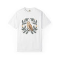 Desert Owl Shirt Animals Plants Gift Women Sketch Tee Owl T-Shirt Wildlife Fan Drawing Design Rustic Cedar Branch Tshirt