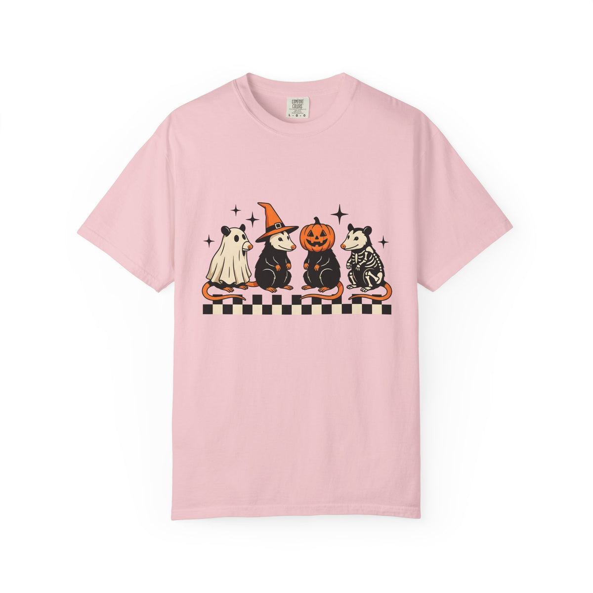 Possum Crew Shirt Halloween Critter Unisex Gift Illustration Tee Opossum T-Shirt
