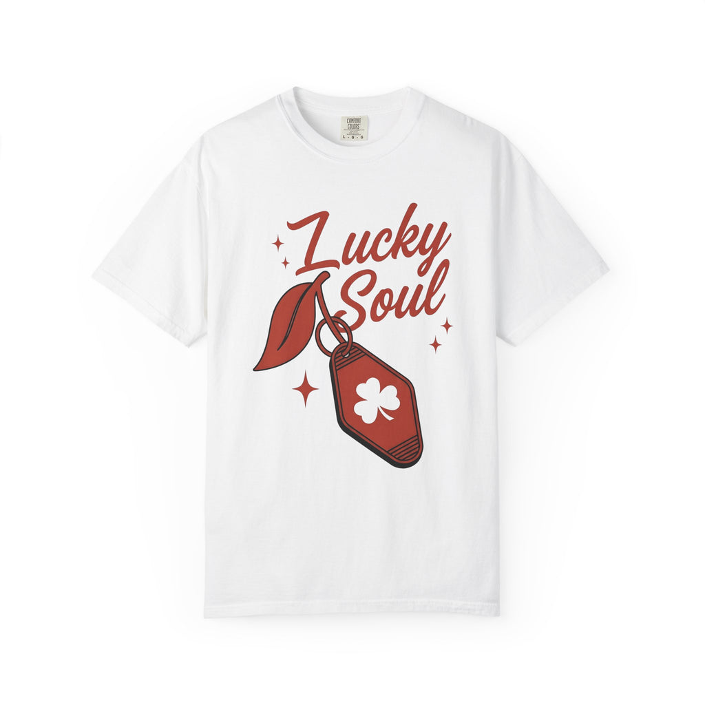 Clover Label Shirt St. Patrick's Day Fortune Gift Women Classic Tee Shamrock T-Shirt Luck Fan Vintage Tshirt Prosperity Graphic Old School