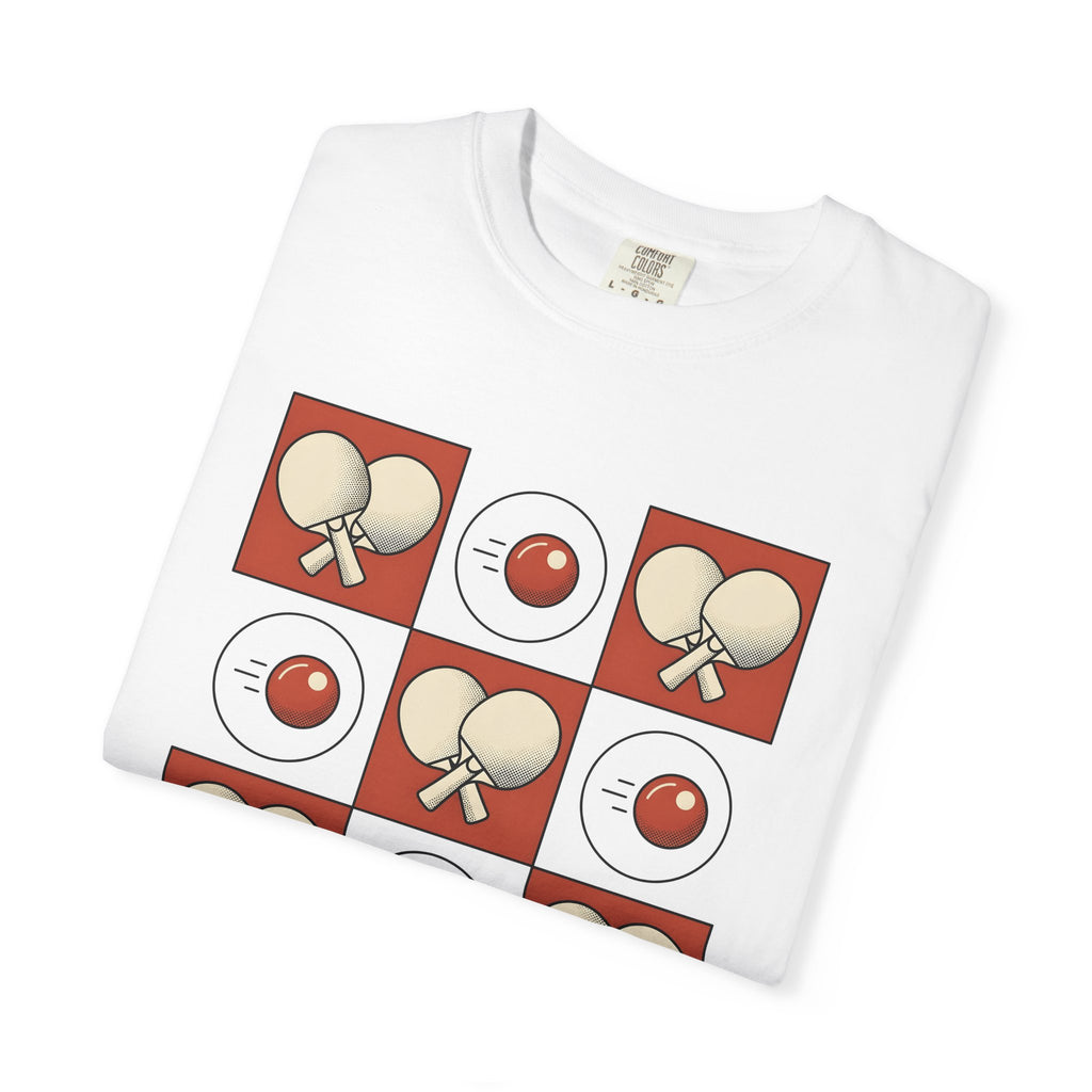 Table Tennis Paddles Shirt Sports Board Games Gift Women Comic Tee Ping Pong Bat T-Shirt Athlete Fan Tabletop Graphic Vintage Ping Pong Ball
