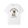 Frenchie Dog Shirt Dog Espresso Gift Women Retro Tee French Bulldog T-Shirt Dog Fan Puppy Tshirt Coffee Graphic Sketch Mug Tshirt
