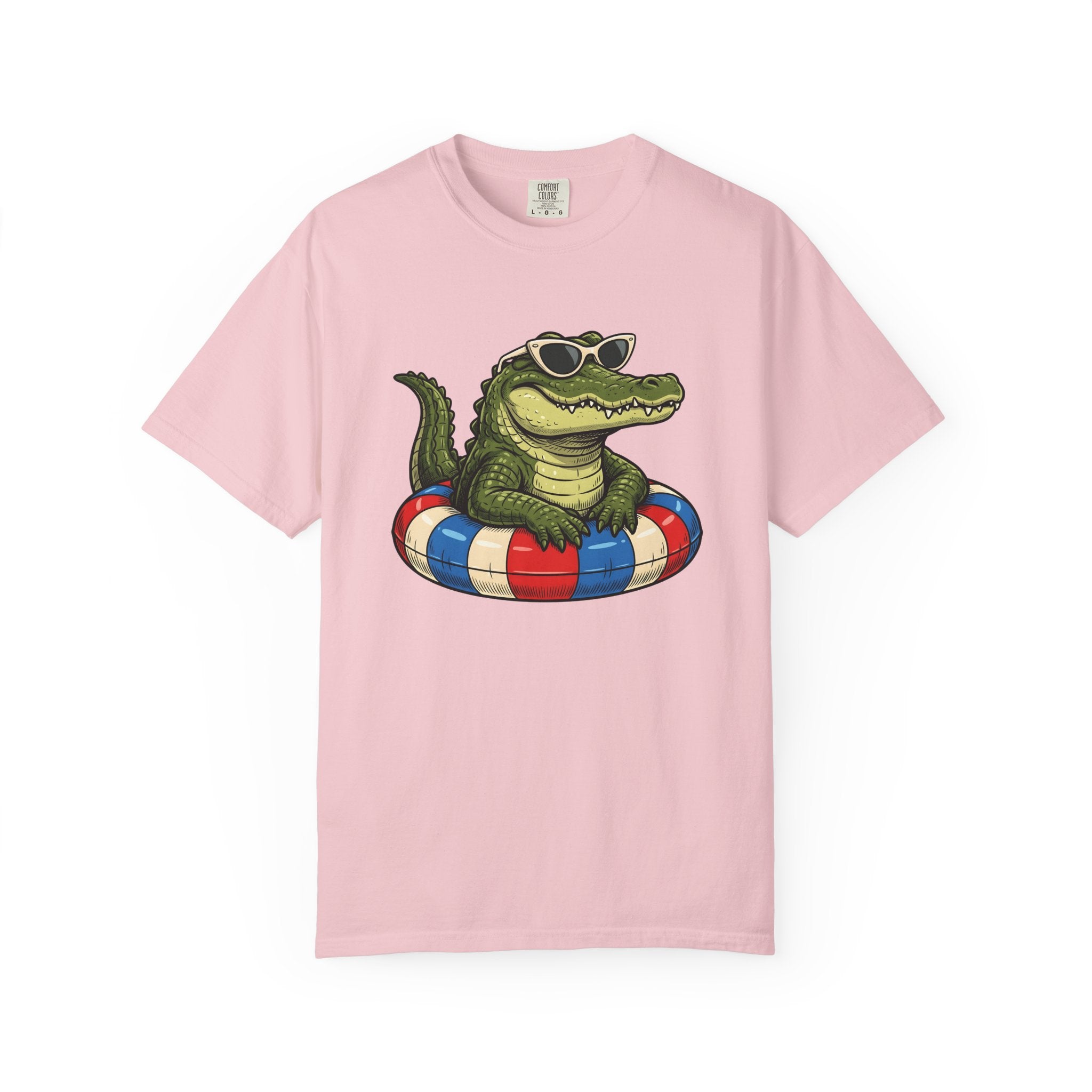 Alligator Sunglasses Shirt Animals Summer Gift Women Cartoon Tee Gators T-Shirt Wildlife Fan Crocodile Tshirt Vacation Graphic Retro Pool