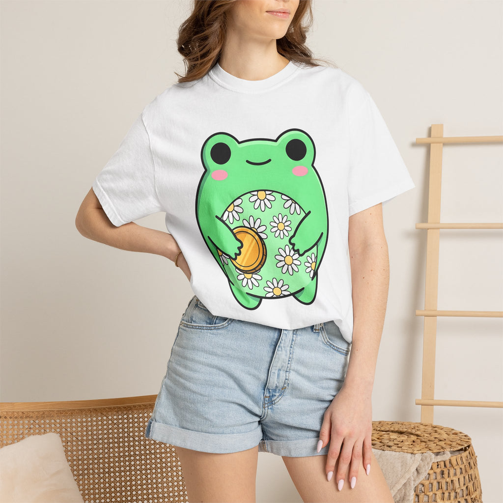 Toad Coin Shirt St Patrick's Day Nature Gift Women Sweet Tee Lucky Charm T-Shirt St Patricks Fan Cute Tshirt Environmental Graphic